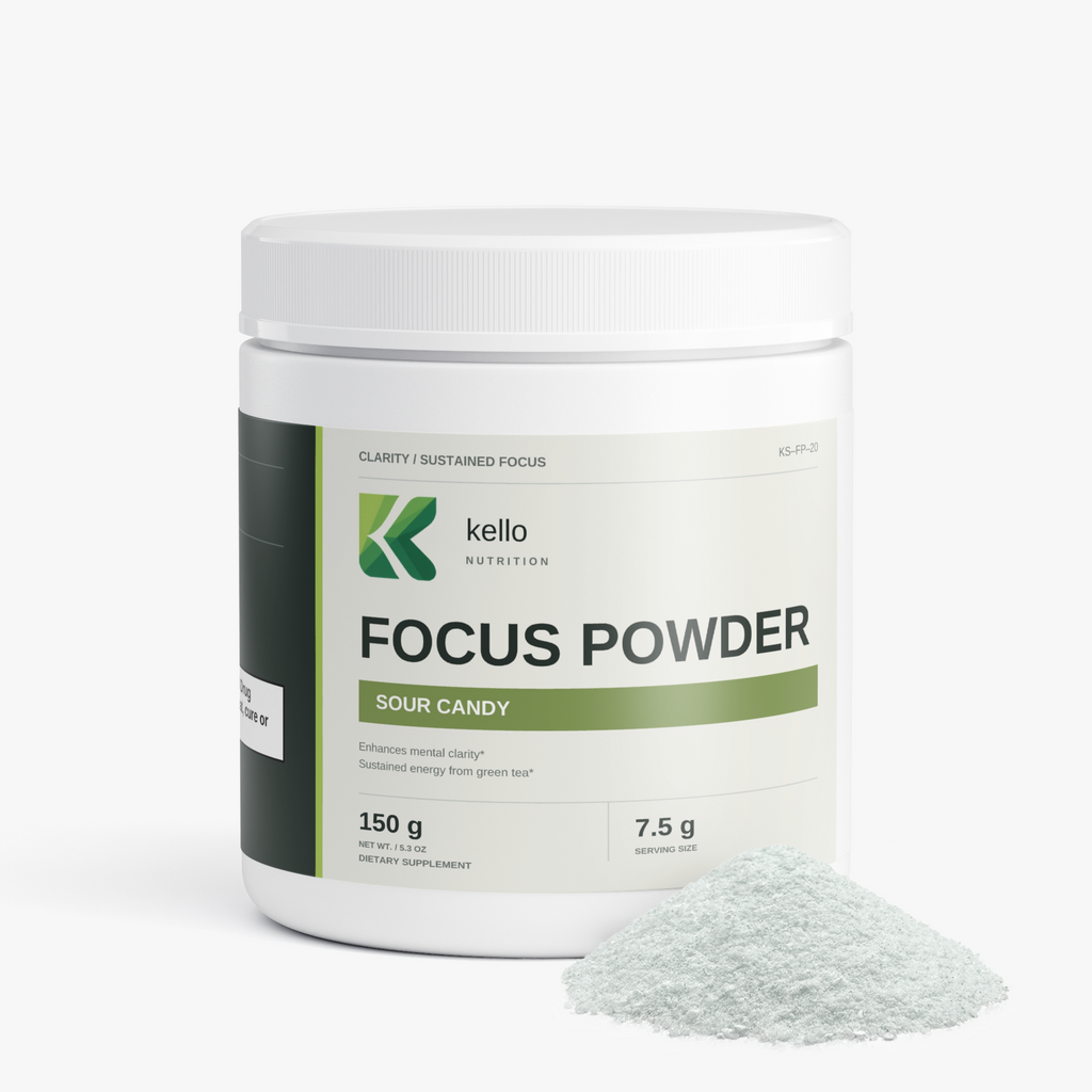 Focus Powder (Sour Candy) supplement packaging alternate view