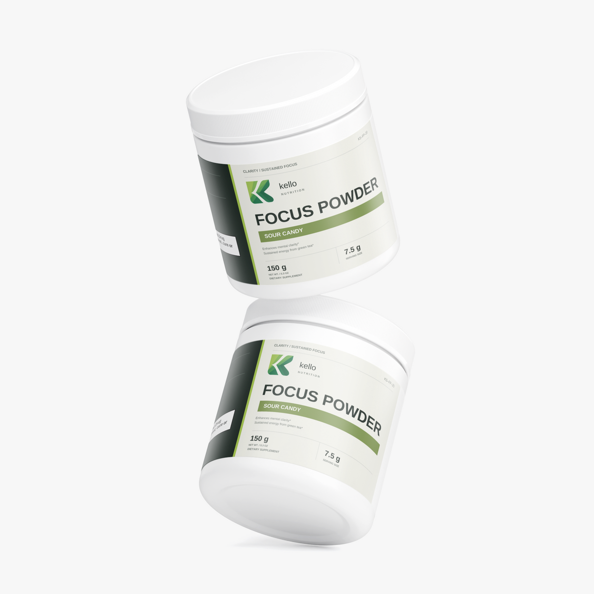 Focus Powder (Sour Candy) supplement product presentation