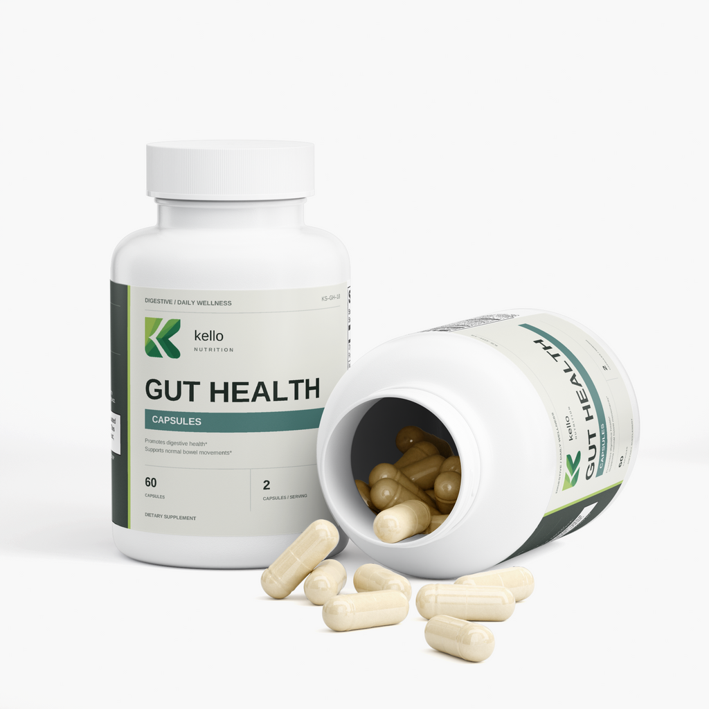 gut health capsules product packaging detail