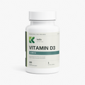 Kello Nutrition vitamin D3 2000 IU softgels container front view