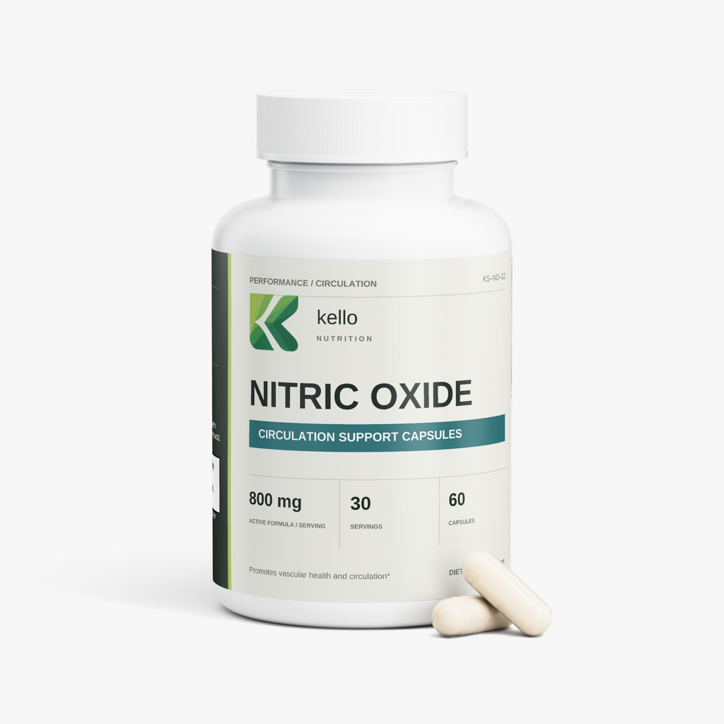 Nitric Oxide supplement packaging alternate view