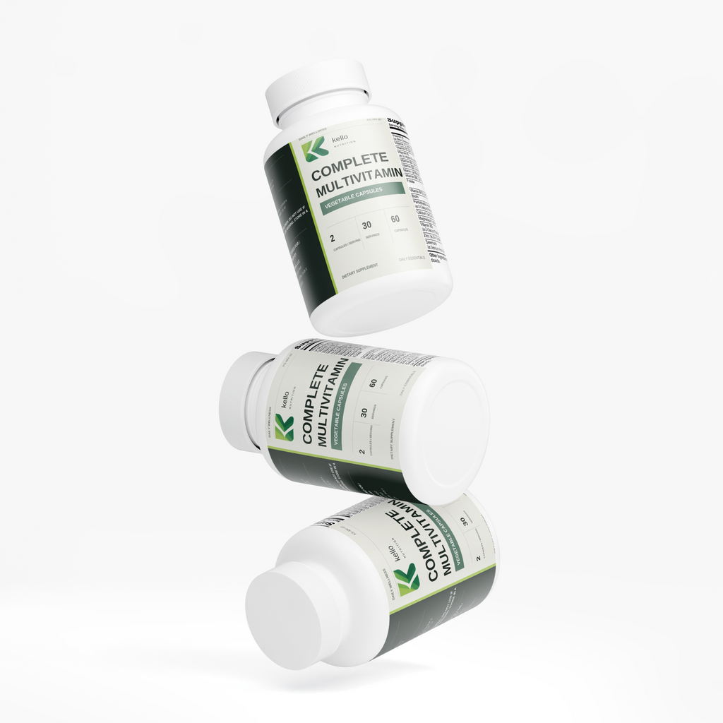 Complete Multivitamin supplement product presentation