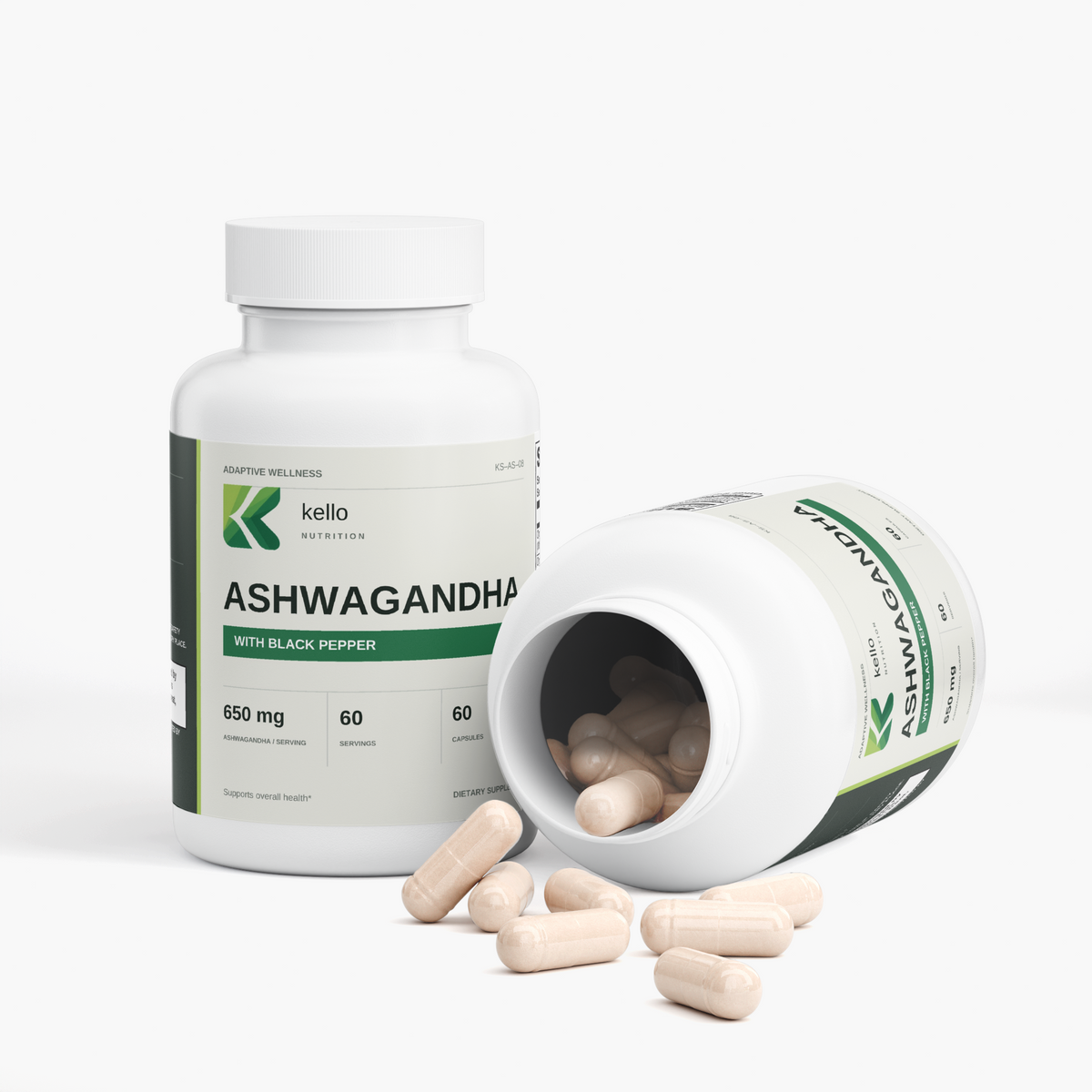ashwagandha capsules product packaging detail