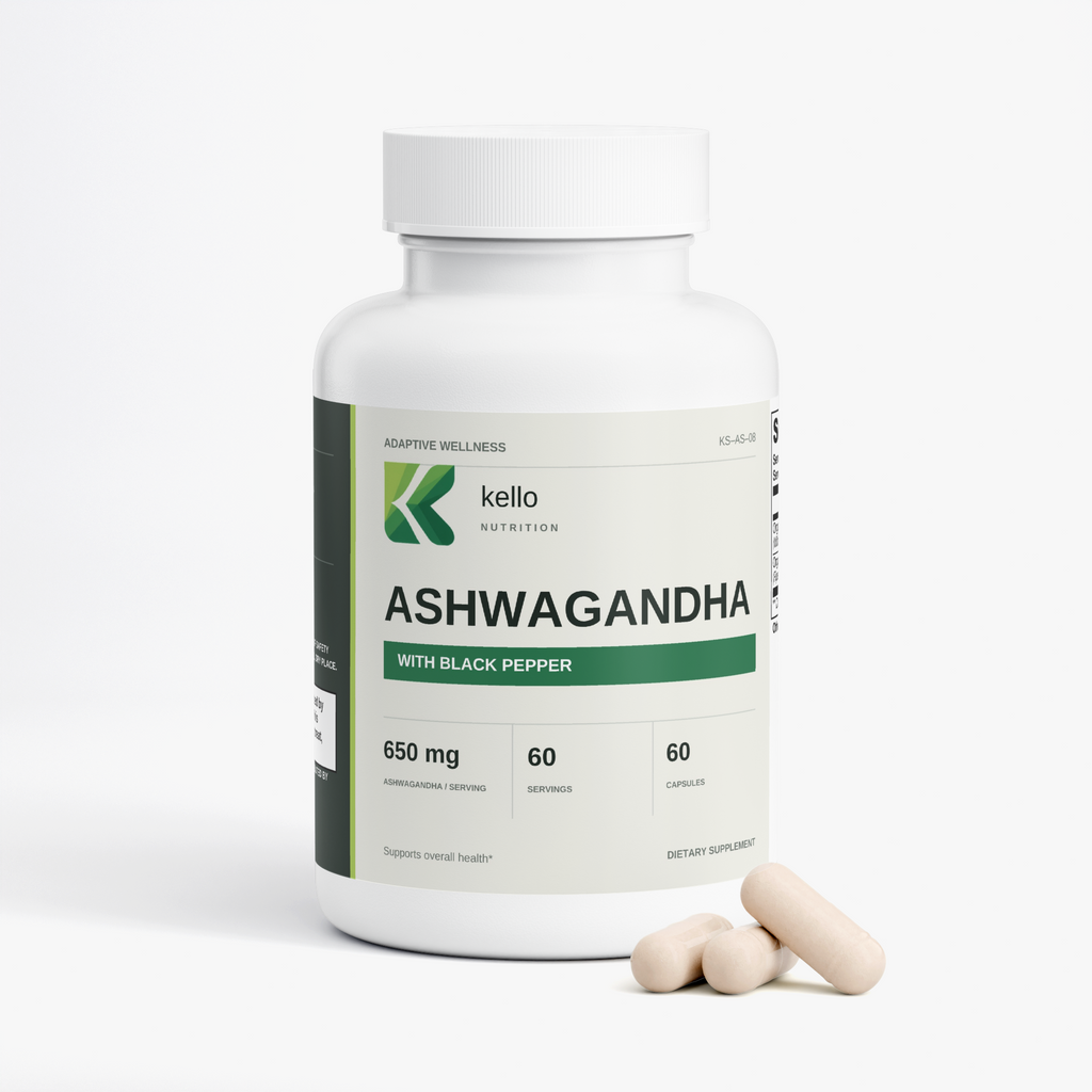 Ashwagandha supplement packaging alternate view