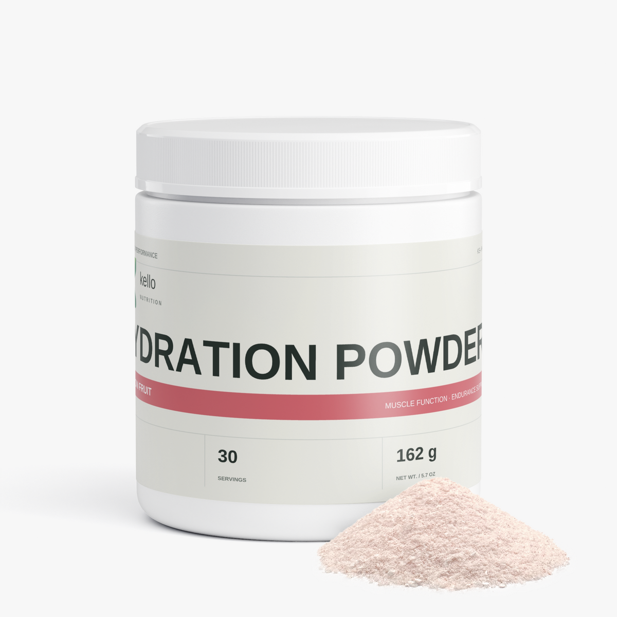 Hydration Powder (Passion Fruit) supplement packaging alternate view
