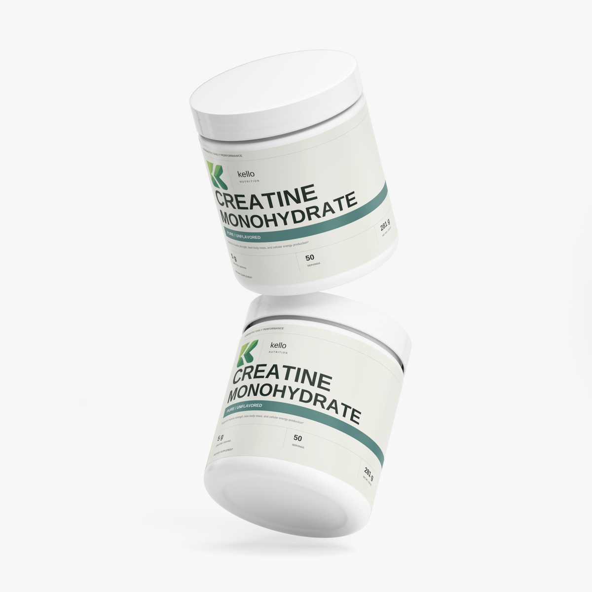 Creatine Monohydrate supplement product presentation