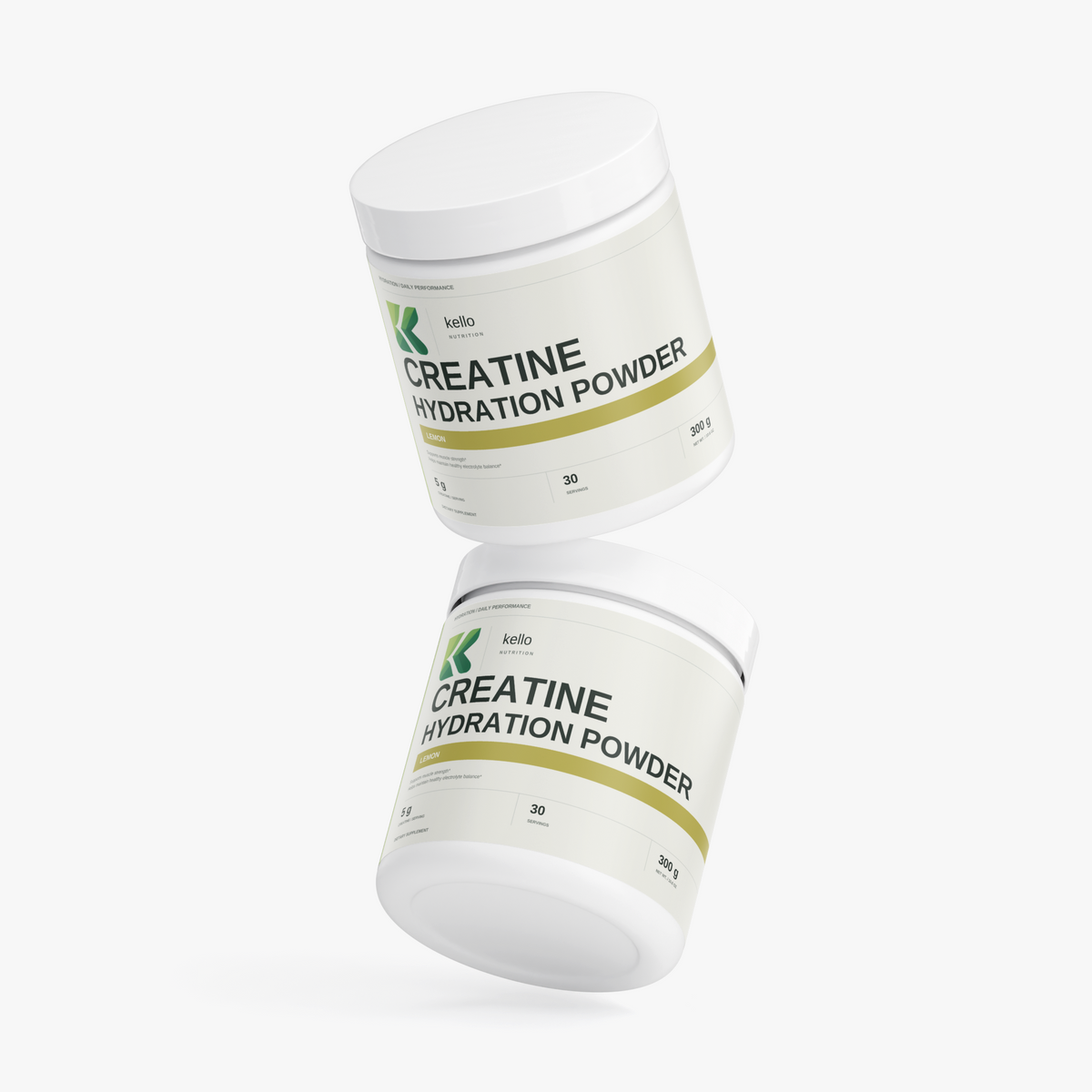 Creatine Hydration Powder (Lemon) supplement product presentation