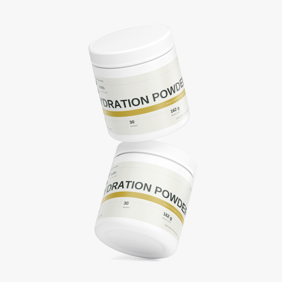 Hydration Powder (Lemonade) supplement product presentation